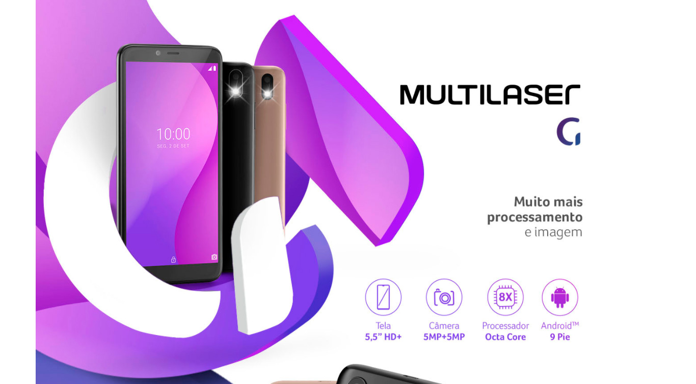 Smartphone Multilaser G 32GB 1GB RAM Tela 5,5